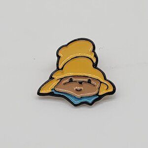 Paddington Bear Head Button Lot of 6 Yellow Hat Blue Collar Eden 1992 VTG
